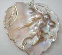 Fashion genuine seashell pendant in maple leaf shape design