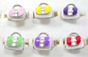 Fashion purse ring with assorted enamel color