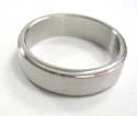 Fashion surgical steel plain ring