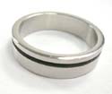 Fashion stainless steel ring with laser design 