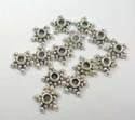 Fashion silver plated bead in star pattern design 