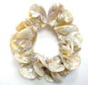 Fashion seashell bracelet motif multi pear shape design