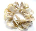 Fashion seashell bracelet motif multi pear shape design