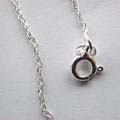 Sterling silver necklace in twisted knot chain design