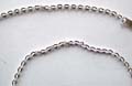 Sterling silver necklace in mini chain knot design