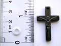 Religious jewelry, fashion hematite pendant in Jesus on cross figure design