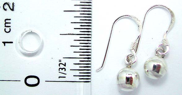 Bali jewelry direct importer supply sterling silver earring with pearl bead design