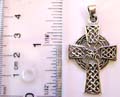 Celtic eternal circle cross pendant made of 925. sterling silver