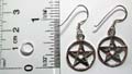 Wicca symbol sterling silver earring iwith fish hook for convenience closure 