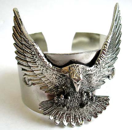 wholesale american patriotic jewelry, american eagle flying bangle cuff fashion costume jewelry supply