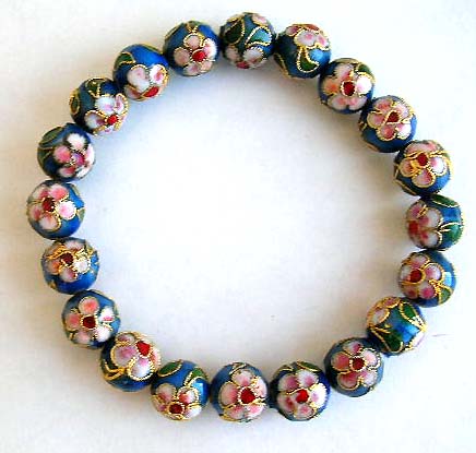 wholesale enamel cloisonne jewelry stretch cloisonne beaded bracelets, hand crafted and hand painted jewelry    
