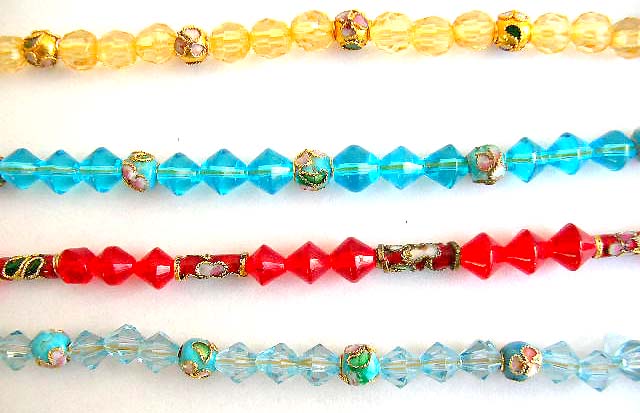 wholesale rhinestone jewelry, rhinestone beaded bracelet with cloisonne chinese handmade beads