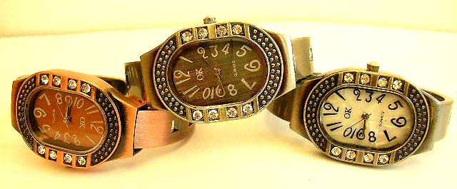 watch wholesaler of United States supply bronze color bangle jewelry watch