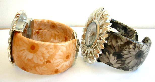 flower foral design watch and butterfly watch bangle fashion jewelry wholesale