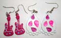 Fashion earring in assorted pattern design, fish hook back for convenience closure, assorted color and design randomly pick 