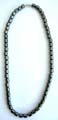 Fashion hematite necklace with multi short cylinder shape black hematite beads inlaid