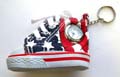 Fashion key chain watch with American sports shoe design