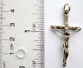 Religious jewelry Jesus on cross 925. sterling silver pendant 