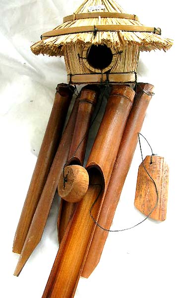 wholesale birdhouse, straw bird house and bamboo wind chime from Bali Indonesia direct import