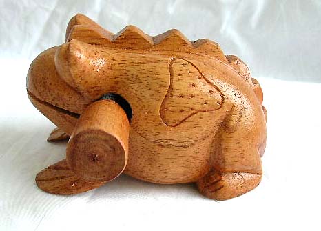 wholesale rasps musical instrument, musical gift and tropical hard wood  FEN SHUI frog statue abstract carving