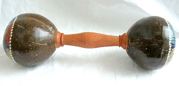 wholesale musical instrument coconut shell shaker maracas from Bali Indonesia