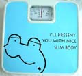Teen love gift idea blue weight scale with lovely black froggy decor