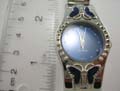 Fashion rounded watch with butterfly inlaid and assorted color design