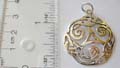 Sterling silver round celtic pendant