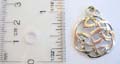 Cut-put celtic knot pattern design sterling silver pendant