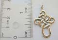 Celtic Clover knot made of solid 925. sterling silver cross pendant