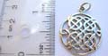 925 silver pendant in round Celtic knot design.