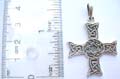 Sterling silver pendant in Celtic cross design.