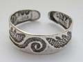 Multi carved-in wind and leaf pattern decor toe ring made of 925. sterling silver 
