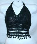 Summer crochet natural top motif filigree pattern and sunflower forming in arrow shape design