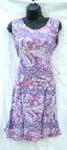 Hawaii summer rayon dress with U shape neck and 2 string tie at back