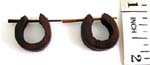 Bali coconut wooden fashion earring with open O shape design
