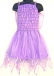 Ballet polyster dress with butterfly on back and elastic top design