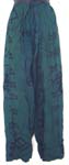 Assorted bali style rayon drawstrings pants with dress-like design 