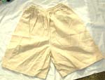 Summer pants with elastic and pull string waist design with thick cotton
