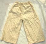 Summer pants with elastic and pull string waist design with thick cotton