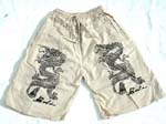 Nature kid pant with black dragon and string tie design on waist