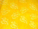 Batik mono yellow fashion sarong wrap motif in turtle, sun and dolphin pattern, randomly picked by warehouse staffs