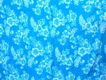 Light blue rayon sarong wrap motif tropical floral garden