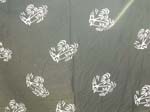 Black rayon wrapping sarong with white coconut trees