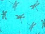 Black dragonflies sarong wrap with light blue color