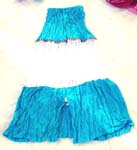 Assorted color crinkle summer long lady's skirt