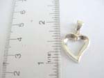 925.sterling silver floating heart pendant