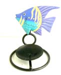 Tropical fish candle holder