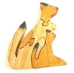 Wooden cat puzzle