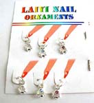 Sun shape nail ornaments with assorted cz inlaid